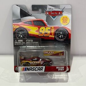 NWT Disney Pixar Cars Diecast NASCAR William Byrev Shifty #24